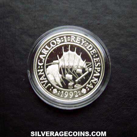 Juan Carlos I Spanish Silver 1000 Pesetas