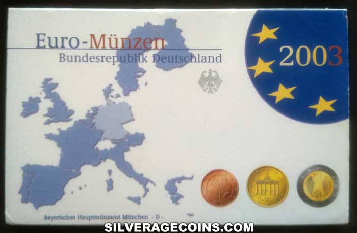 2003 D German Euro Set Front