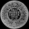 George V British India Silver Half Rupee (Reverse)