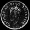 George VI British India Silver Half Rupee (small fleur-de-lis) (Obverse)