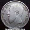 Leopold II Belgian Silver Franc (Obverse)