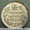 Edward VII British Bronze Third Farthing (Reverse)