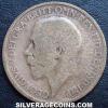 George V British Bronze Half Penny (Obverse)