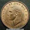 George VI British Bronze Half Penny (Obverse)