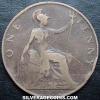 Edward VII British Bronze Penny (Reverse)