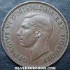 George VI British Bronze Penny (Obverse)