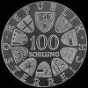 Austrian Silver 100 Schillings (Winter Olympics) (Obverse)