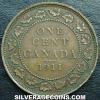 George V Canadian Bronze Cent (Reverse)