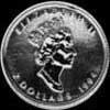 Elizabeth II Canadian 2 Dollars 1/15 Ounce Gold Maple Leaf (Obverse)