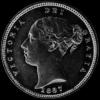 Victoria Australian Gold "Young Head" Half Sovereign (Obverse)
