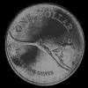 Elizabeth II Australian Dollar 1 Ounce Silver Kangaroo (Reverse)