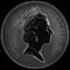 Elizabeth II Australian Dollar 1 Ounce Silver Kangaroo (Obverse)