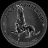 Elizabeth II Australian Dollar 1 Ounce Silver Kangaroo (Reverse)