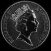 Elizabeth II Australian Dollar 1 Ounce Silver Kangaroo (Obverse)