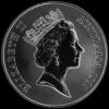 Elizabeth II Australian Dollar 1 Ounce Silver Kangaroo (Obverse)
