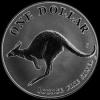 Elizabeth II Australian Dollar 1 Ounce Silver Kangaroo (Reverse)