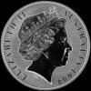 Elizabeth II Australian Dollar 1 Ounce Silver Kangaroo (Obverse)