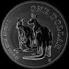 Elizabeth II Australian Dollar 1 Ounce Silver Kangaroo (Reverse)