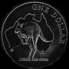 Elizabeth II Australian Dollar 1 Ounce Silver Kangaroo (Reverse)