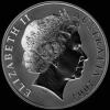 Elizabeth II Australian Dollar 1 Ounce Silver Kangaroo (Obverse)