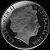 Elizabeth II Australian Dollar 1 Ounce Silver Kangaroo (Obverse)