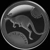Elizabeth II Australian Dollar 1 Ounce Silver Kangaroo (Reverse)