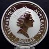 Elizabeth II Australian Dollar 1 Ounce Silver Kookaburra (Obverse)