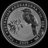 Elizabeth II Australian Dollar 1 Ounce Silver Kookaburra (Reverse)