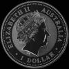 Elizabeth II Australian Dollar 1 Ounce Silver Kookaburra (Obverse)