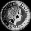 Elizabeth II Australian Dollar 1 Ounce Silver Kookaburra (Obverse)