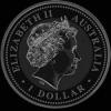 Elizabeth II Australian Dollar 1 Ounce Silver Kookaburra (Obverse)