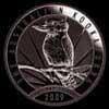 Elizabeth II Australian Dollar 1 Ounce Silver Kookaburra (Reverse)