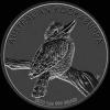 Elizabeth II Australian Dollar 1 Ounce Silver Kookaburra (Reverse)