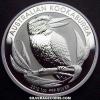 Elizabeth II Australian Dollar 1 Ounce Silver Kookaburra (Reverse)