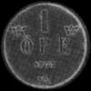 Oscar II Swedish Bronze Öre (large letters) (Reverse)