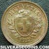 Swiss Bronze Rappen (Obverse)
