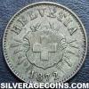 Swiss Billon 5 Rappen (Obverse)