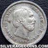Wilhelm III Dutch Silver 5 Cents (Obverse)