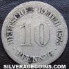 Wilhelm I German 10 Pfennig (Reverse)