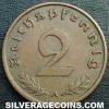 German Third Reich Bronze 2 Reichspfennig (Reverse)