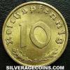 German Third Reich 10 Reichspfennig (Reverse)