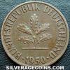 German Federal Republic Bronze 2 Pfennig (Obverse)
