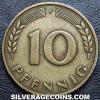 German Federal Republic 10 Pfennig (Reverse)
