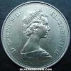 Elizabeth II British 25 New Pence (Silver Wedding) (Obverse)