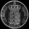 Christian X Danish Silver 2 Kroner (Anniversary of Reign) (Reverse)