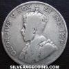 George V Canadian Silver 25 Cents (Obverse)