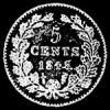 Wilhelm II Dutch Silver 5 Cents (Reverse)