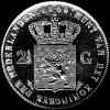 Wilhelm II Dutch Silver 2 and a Half Guilders (Reverse)