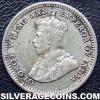 George V Straits Settlements Silver 5 Cents (Obverse)