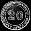 Victoria Straits Settlements Silver 20 Cents (Reverse)